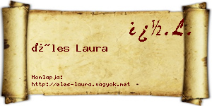Éles Laura névjegykártya